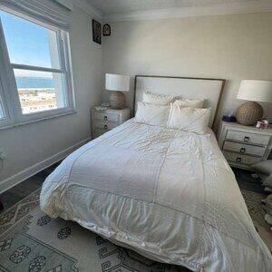 ABC Carpet & Home Cream Bedspread Set Luxury cozy chic